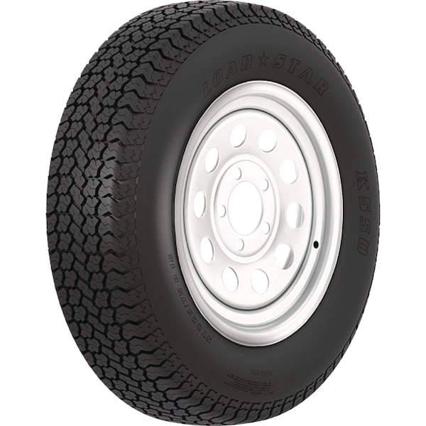 Loadstar Tires Loadstar Bias Tire and Wheel (Rim) Assembly ST225/75D-15 6 Hole D Ply 3S916 - main